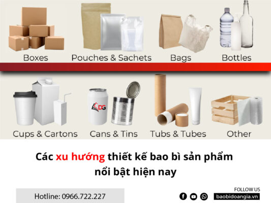 Thiết kế bao bì sản phẩm nổi bật- in bao bì tại hà nội