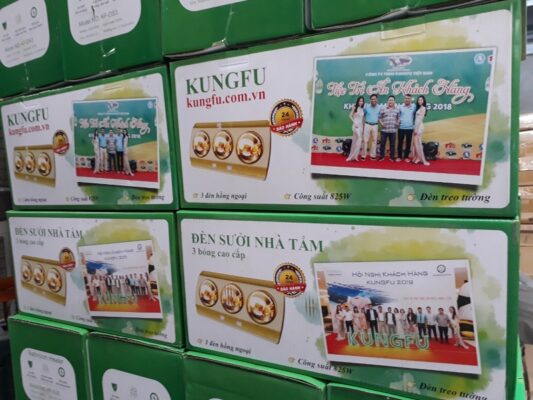 Hộp carton đựng đèn sưởi nhà tắm