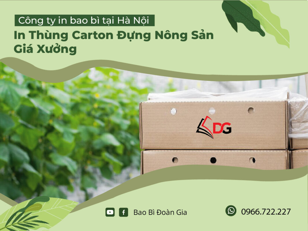 In thùng carton đựng nông sản giá xưởng tại Hà Nội