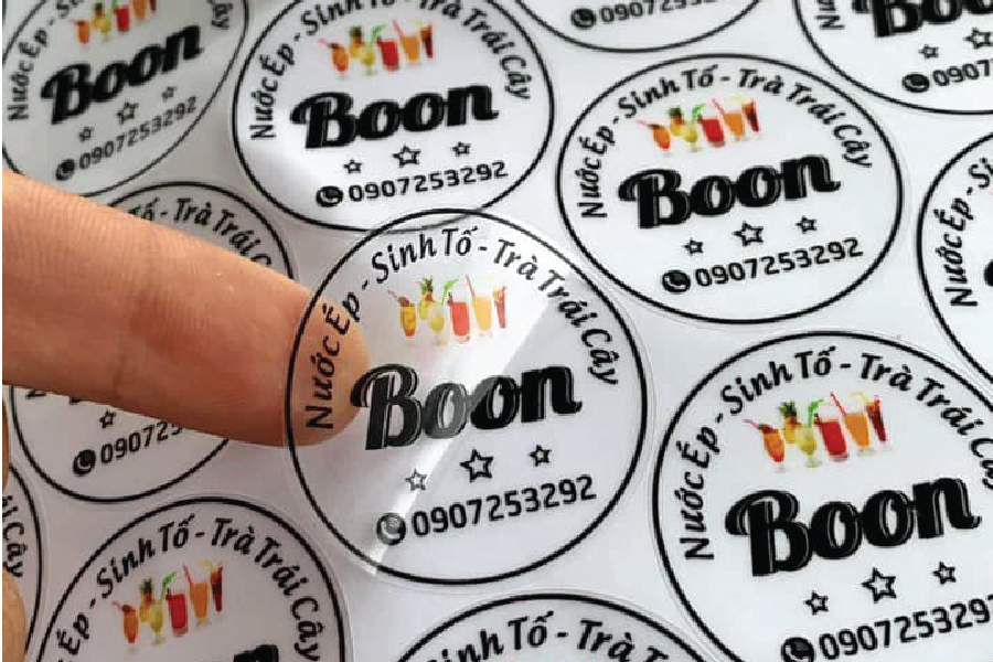tem decal trong suốt